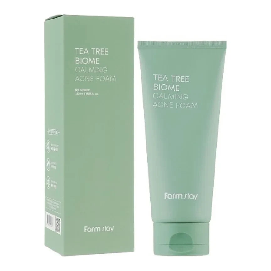 FarmStay Tea Tree Biome Calming Acne Foam 180 мл
