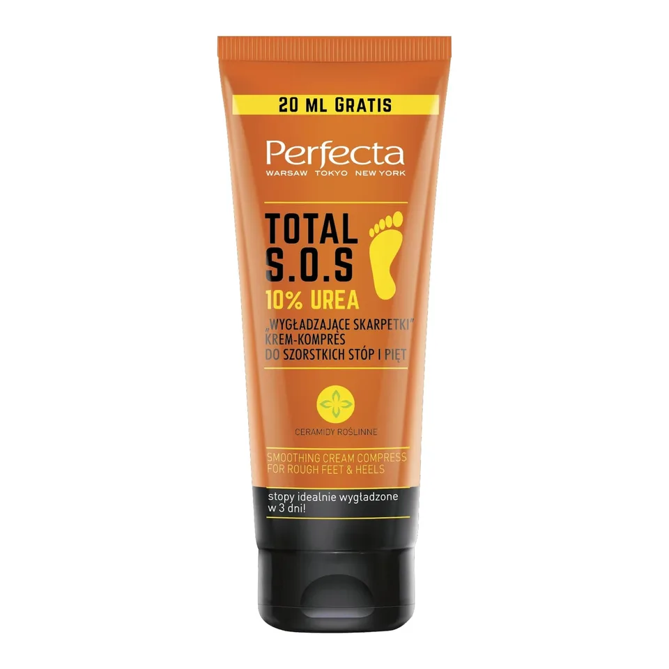 Perfecta Крем-компрес для ніг і п'ят "Розгладжуючі шкарпетки" PERFECTA Total S.O.S. 10% Urea 120 мл