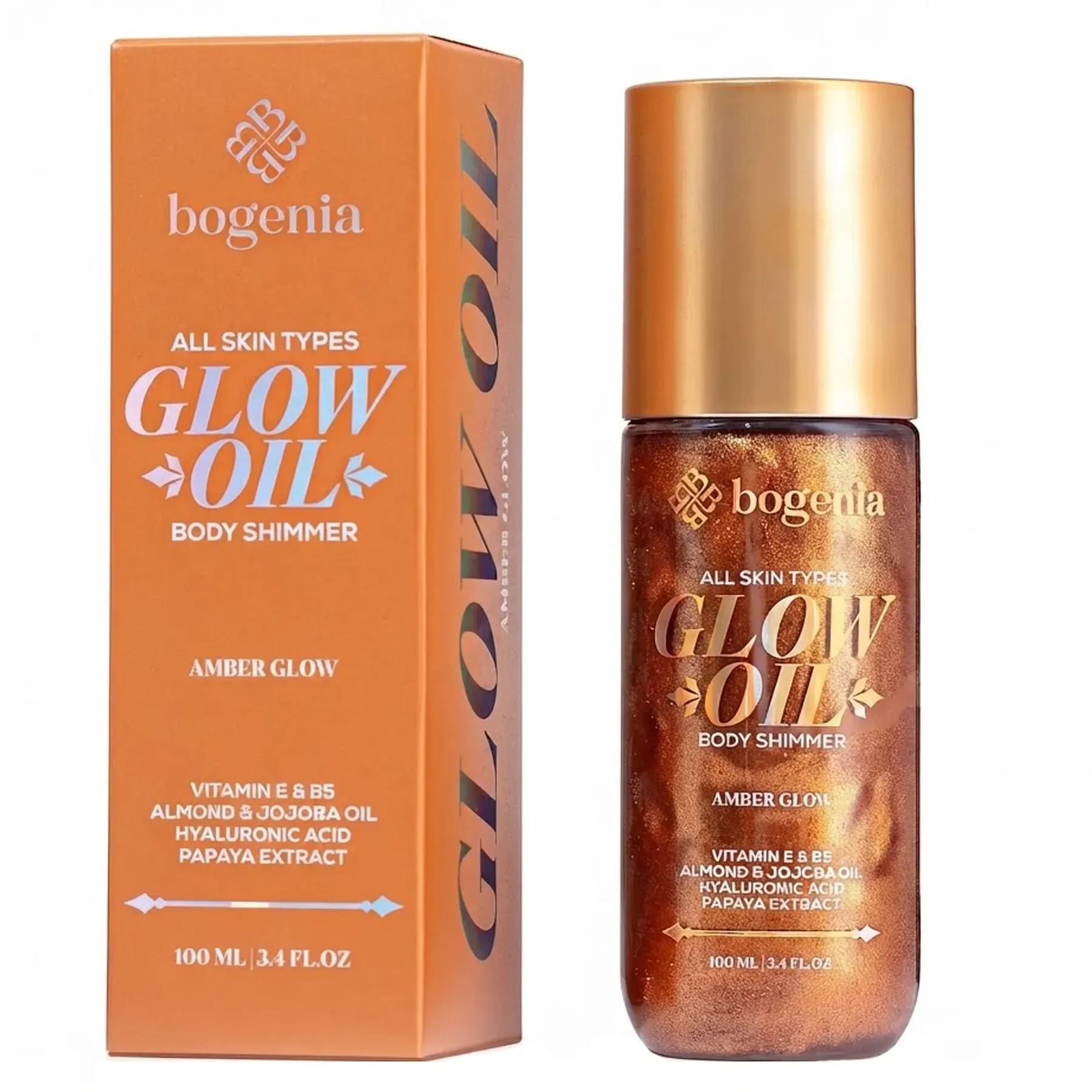 Bogenia Glow Oil Body Shimmer Amber Glow