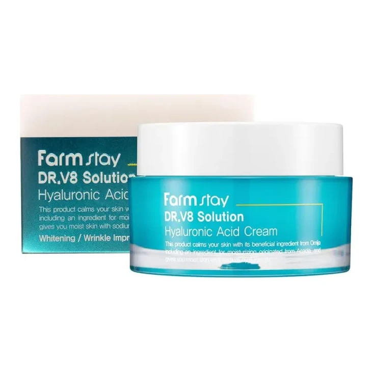 FarmStay DR-V8 SOLUTION CREAM HYALURONATE 50 мл