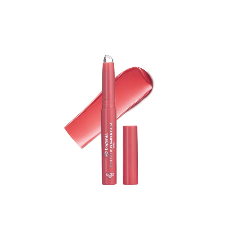 Bogenia Помада для губ Peptide Lip Plumper Balm Mauve №8 Spicy