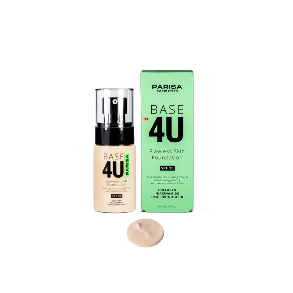 Parisa Cosmetics Тональний крем з колагеном Base4U №13