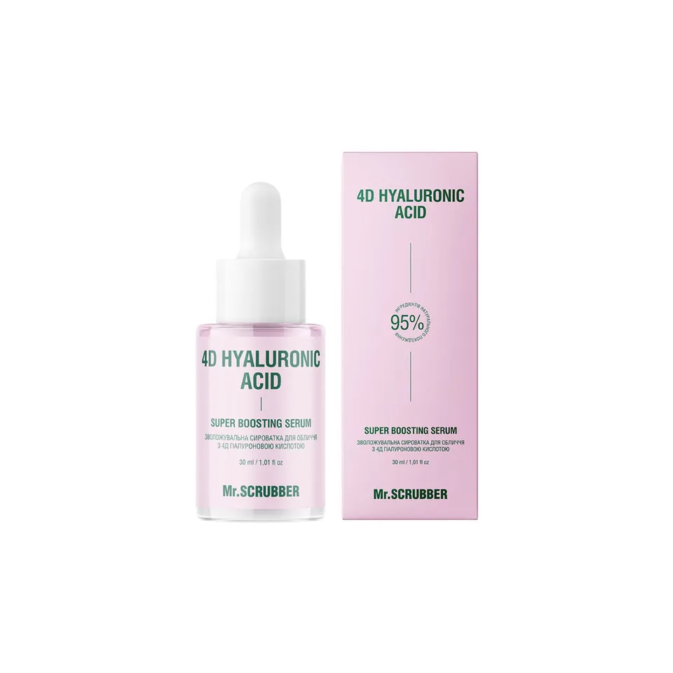 MR. SCRUBBER Зволожувальна сироватка для обличчя 4D Hyaluronic Acid з 4Д гіалуроновою кислотою
