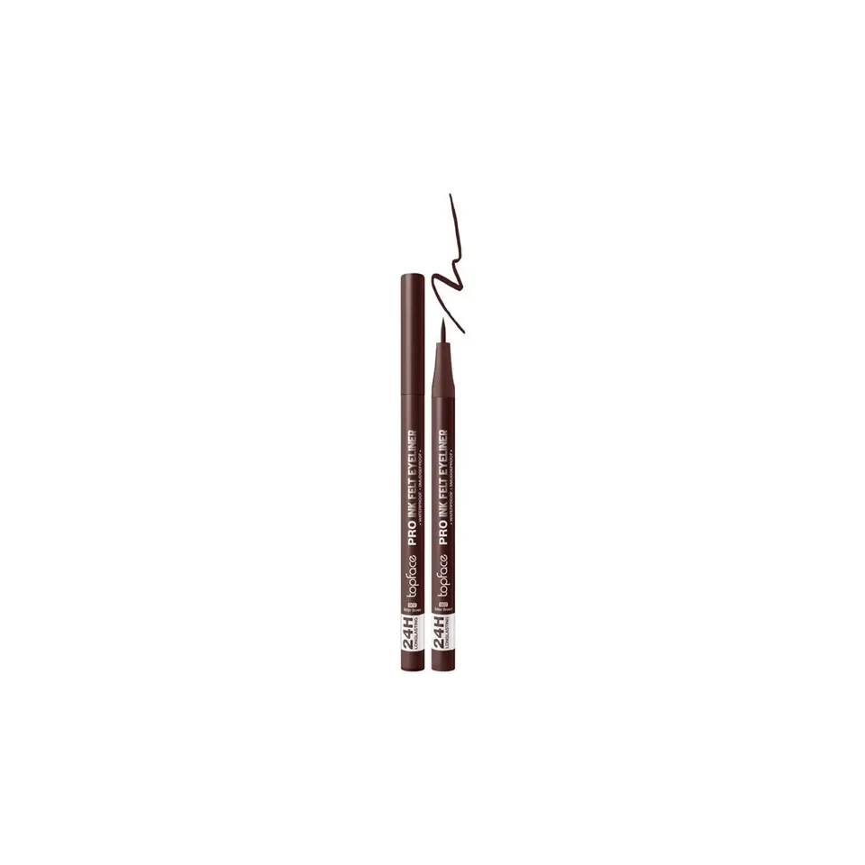 Topface Підводка-фломастер для очей Pro Ink Felt Eyeliner №02 Bitter Brown