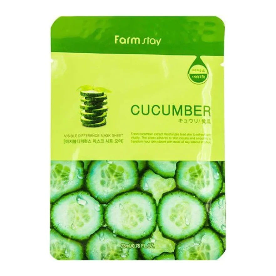 FarmStay Visible Difference Mask Sheet Cucumber 23 мл