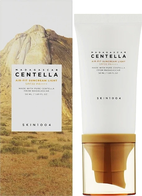 SKIN1004 MADAGASCAR CENTELLA AIRY-FIT SUNCREAM LIGHT SPF 30 PA++++ 50 мл