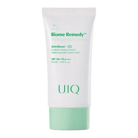 UIQ Biome Remedy Tone-up Sun Cream Green