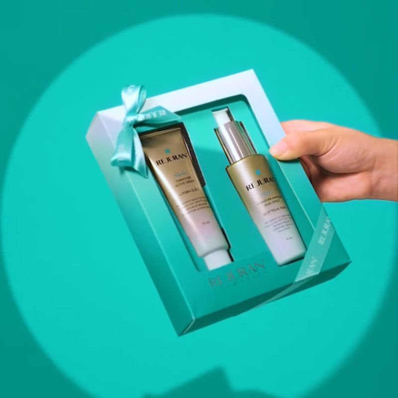 REJURAN Healer Turnover Ampoule Dual Effect&Active Cream PDRN Skin Blooming Set