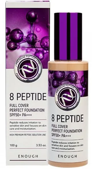 Enough 8 Peptide Full Cover Perfect Foundation SPF50+ PA+++ №21 100 мл